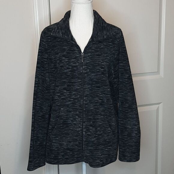 Sonoma Jackets & Blazers - Sonoma Black and Gray Fleece Jacket